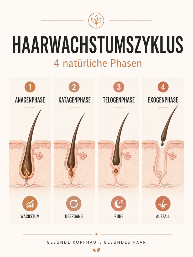 Hair Growth Poster – Hair Cycle Chart - artwork on paper