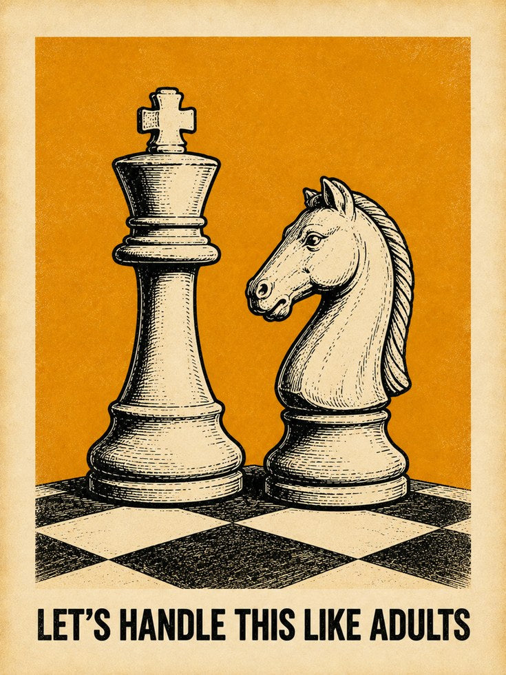 Chess Wall Art – Vintage Typography Print - artwork on paper