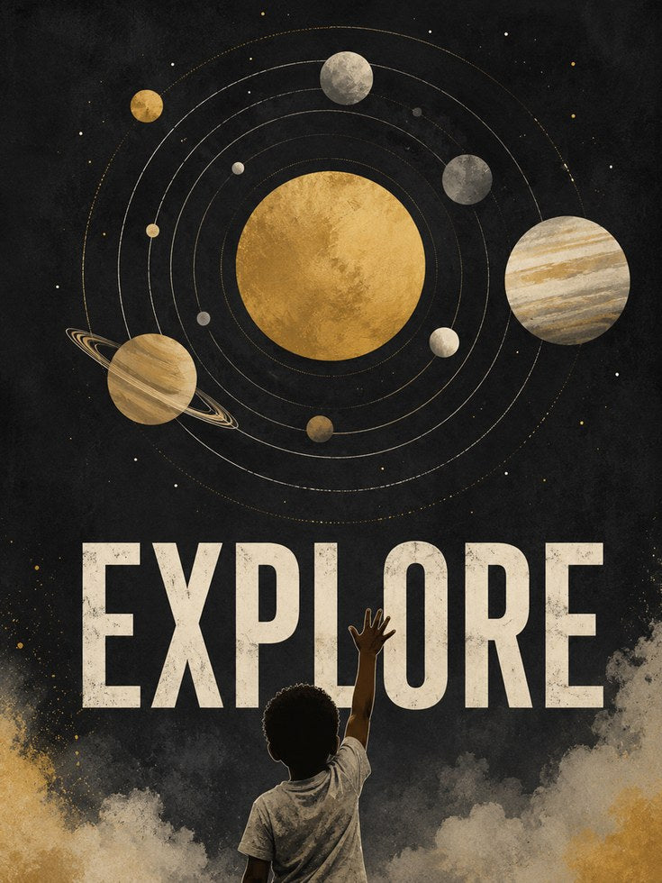Solar System Wall Art – Space Poster - artwork on paper