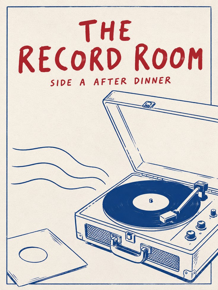 Record Player Wall Art – Vinyl Turntable Print - artwork on paper
