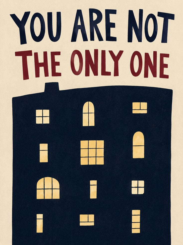 Mental Health Poster – Community Support Wall Art - artwork on paper