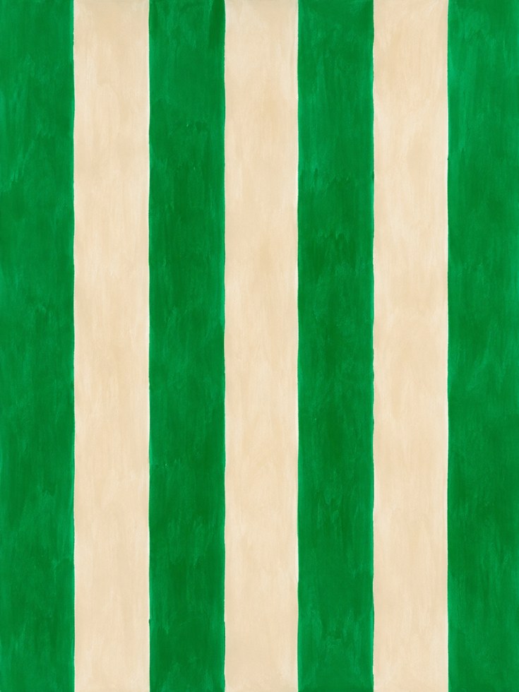 Green Stripe Wall Art – Vertical Striped Print - artwork on paper