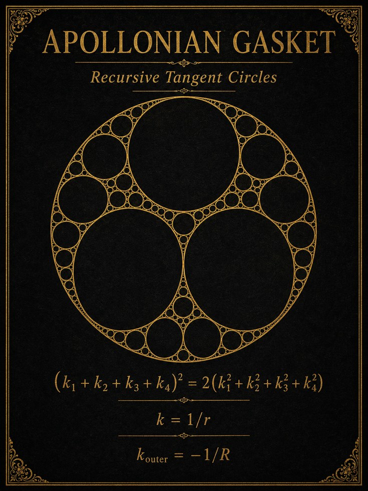 Apollonian Gasket Print - artwork on paper