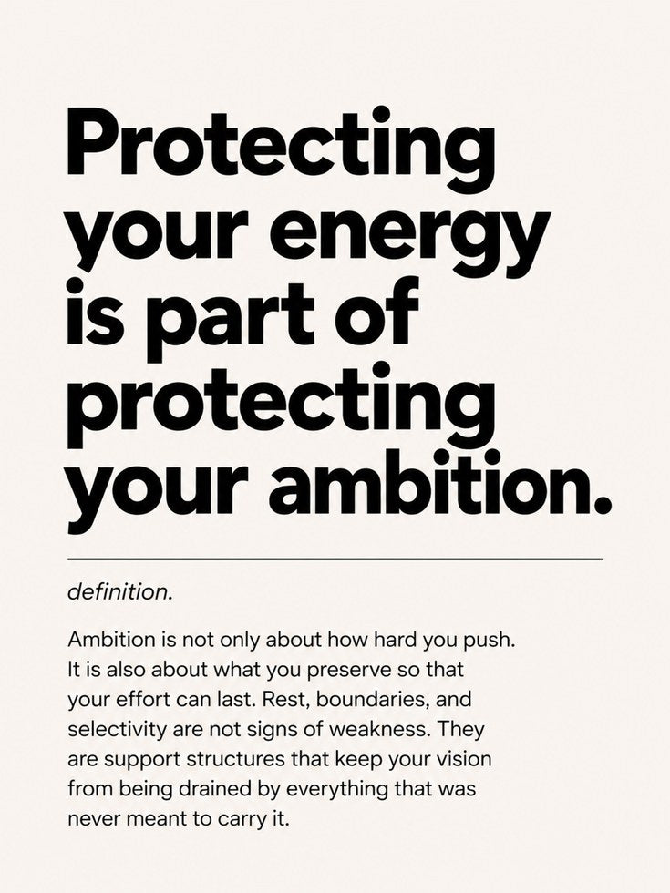 Protecting Your Energy Typography Print: Motivational Wall Art - artwork on paper