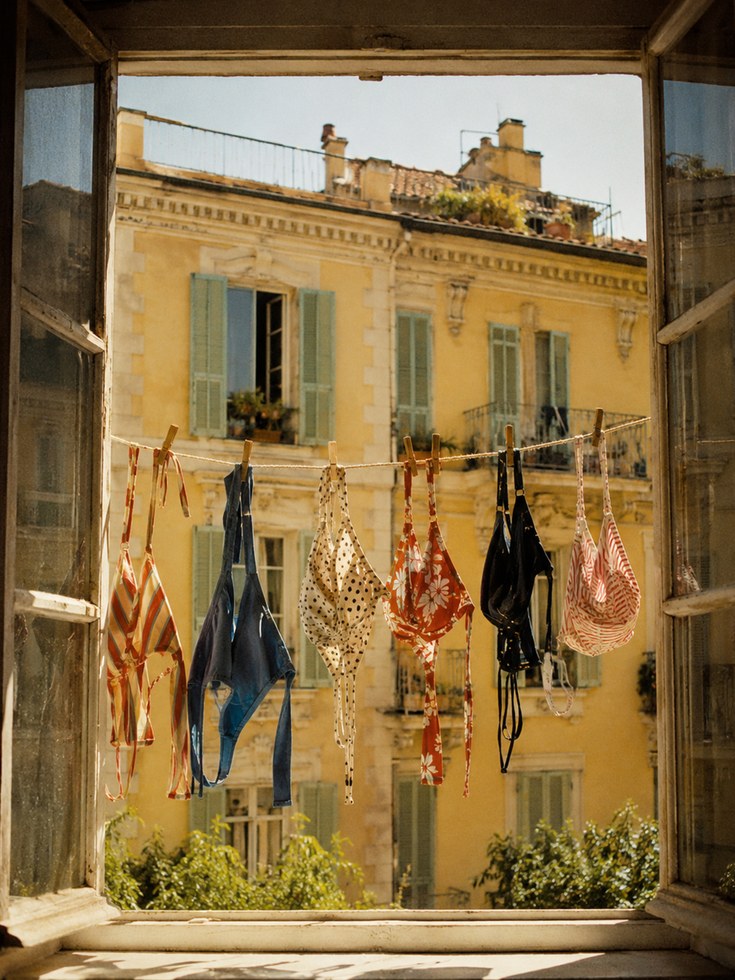 European Window View Print - artwork on paper