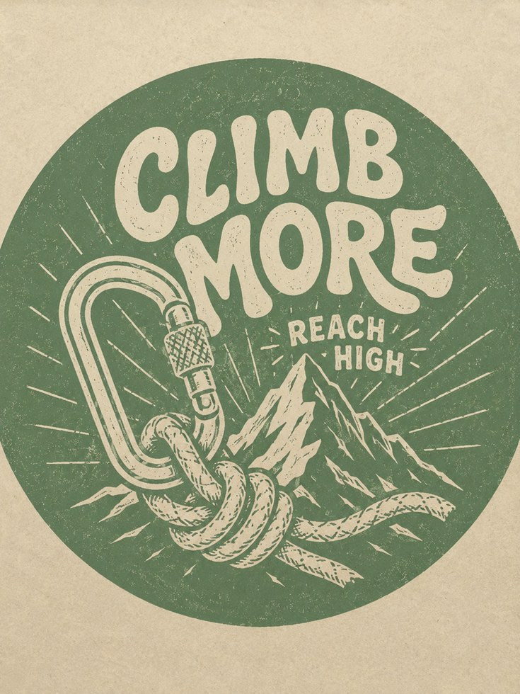 Vintage Climb More Print - artwork on paper