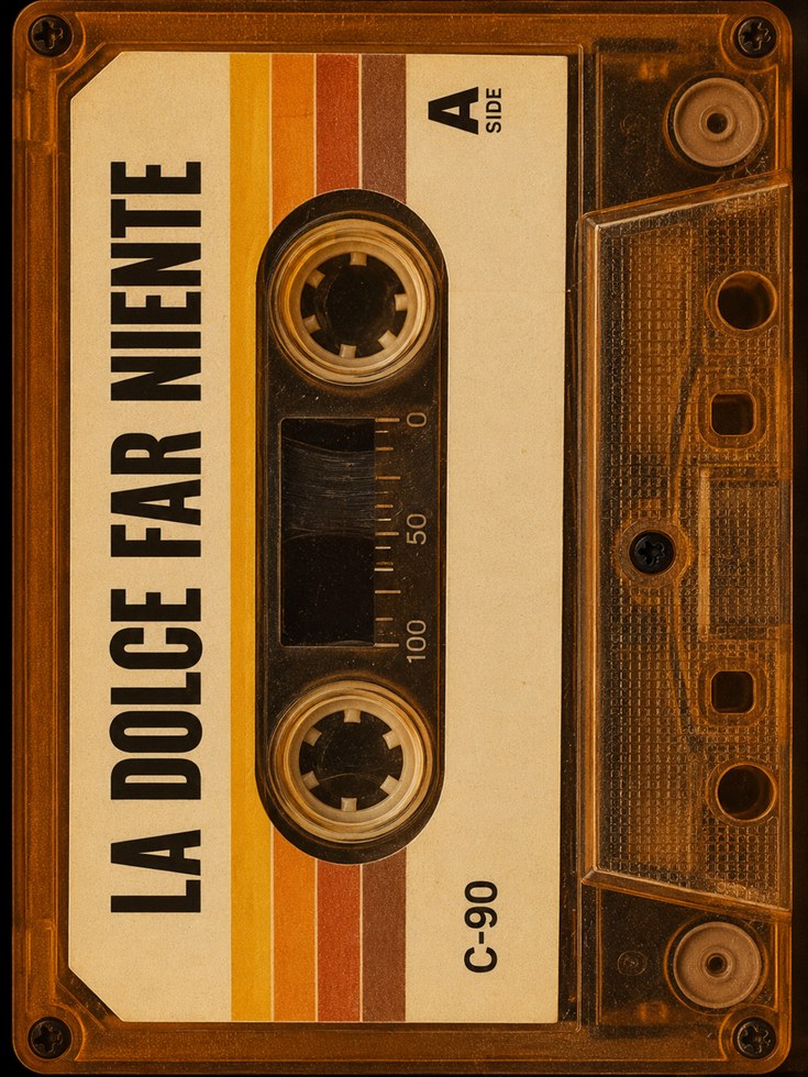 Retro Cassette Tape Print - artwork on paper