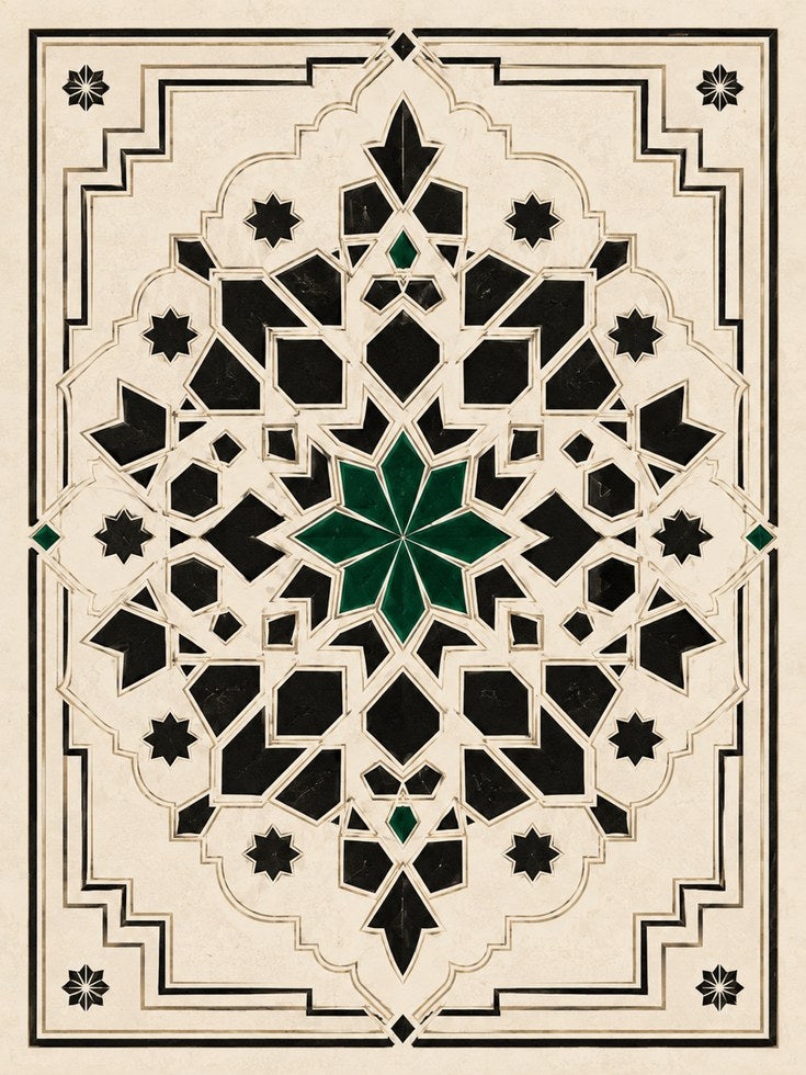 Islamic Geometric Wall Art - artwork on paper