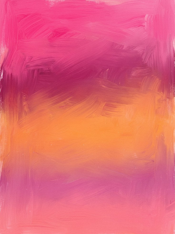 Abstract Gradient Print — Pink Orange Sunset Ombre - artwork on paper