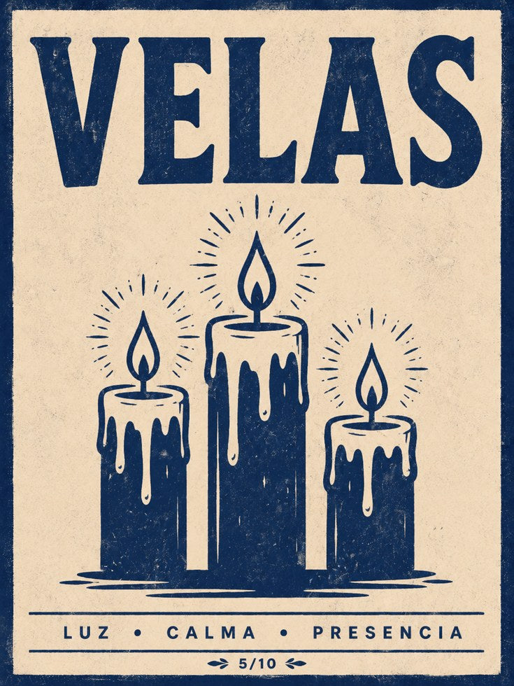Velas Candle Print: Rustic Spanish Revival - artwork on paper
