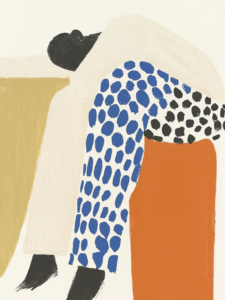 Abstract Figure Poster - artwork on paper