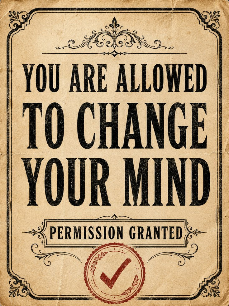 Vintage Motivational Poster - artwork on paper