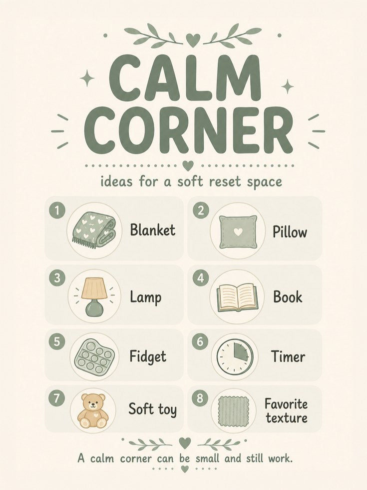 Soft Reset Space Print: Kids Room and Classroom Decor - artwork on paper