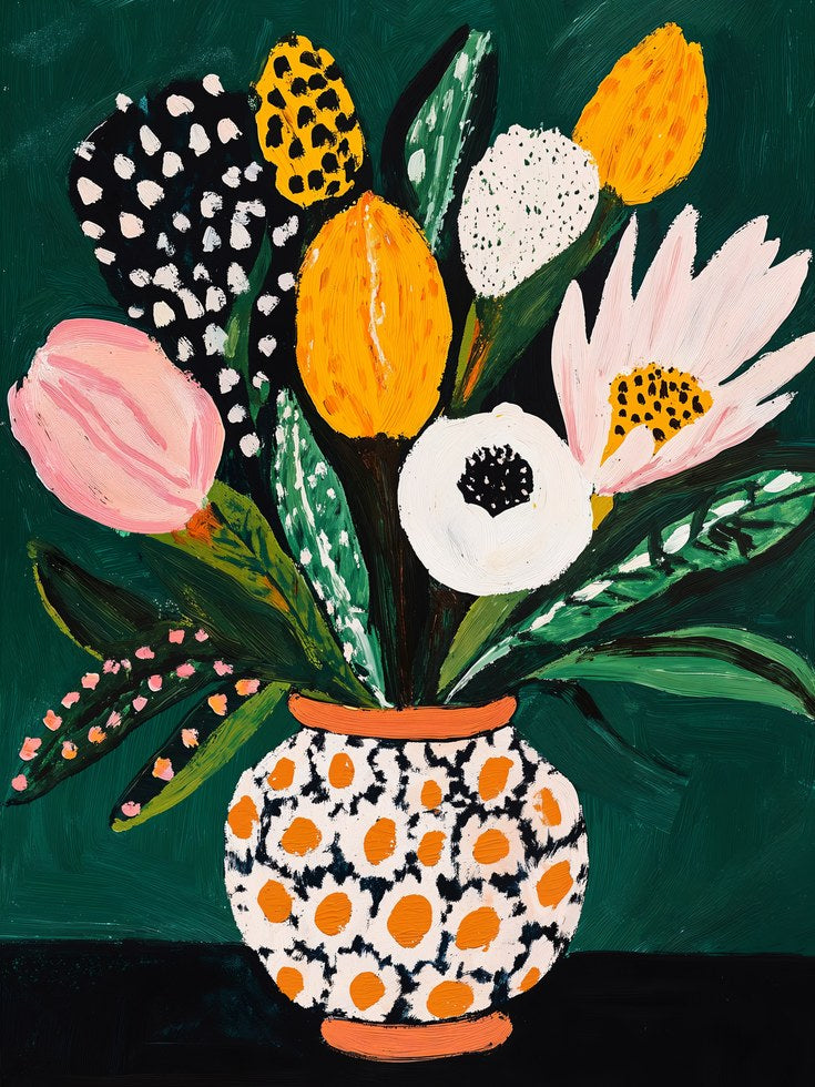 Floral Art Print - artwork on paper