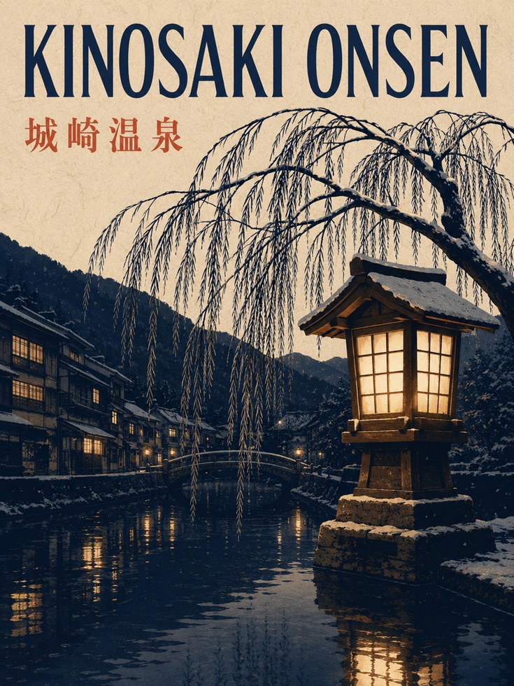 Japan Travel Poster - artwork on paper