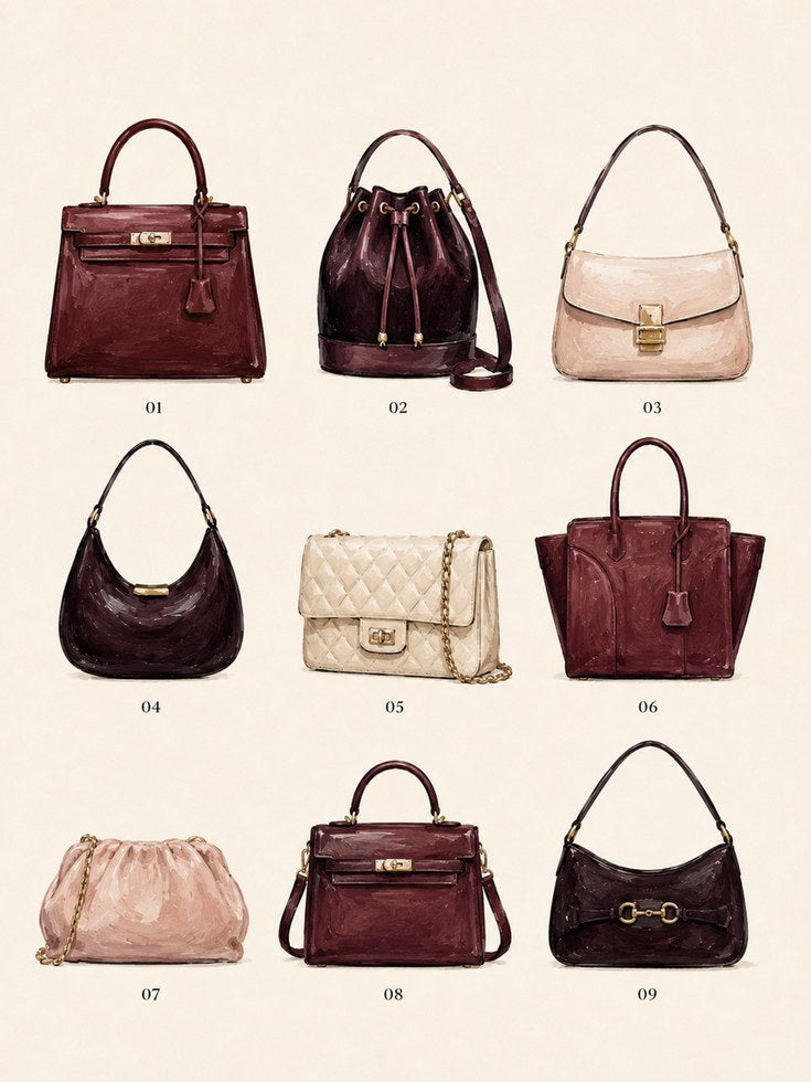 Fashion Wall Art – Designer Handbag Print - artwork on paper