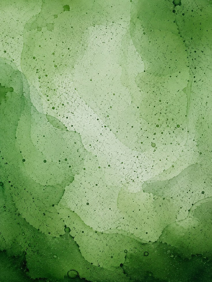 Green Watercolor Wall Art - artwork on paper