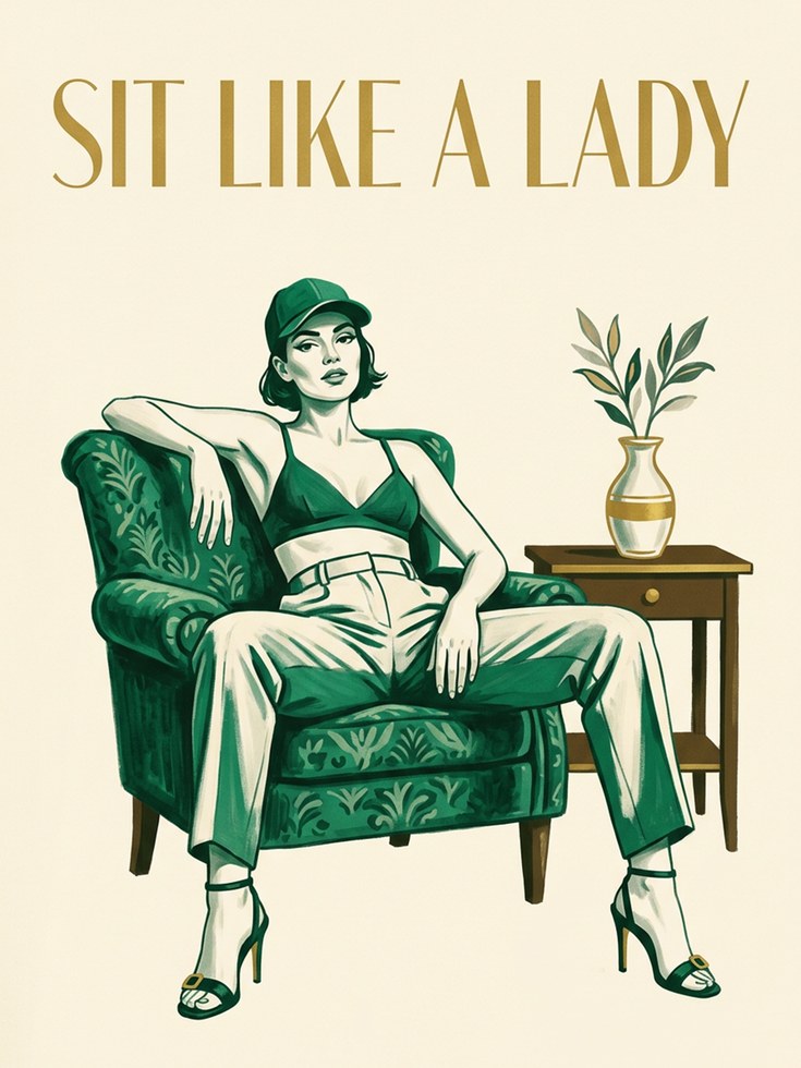 Vintage Art Deco Print - artwork on paper