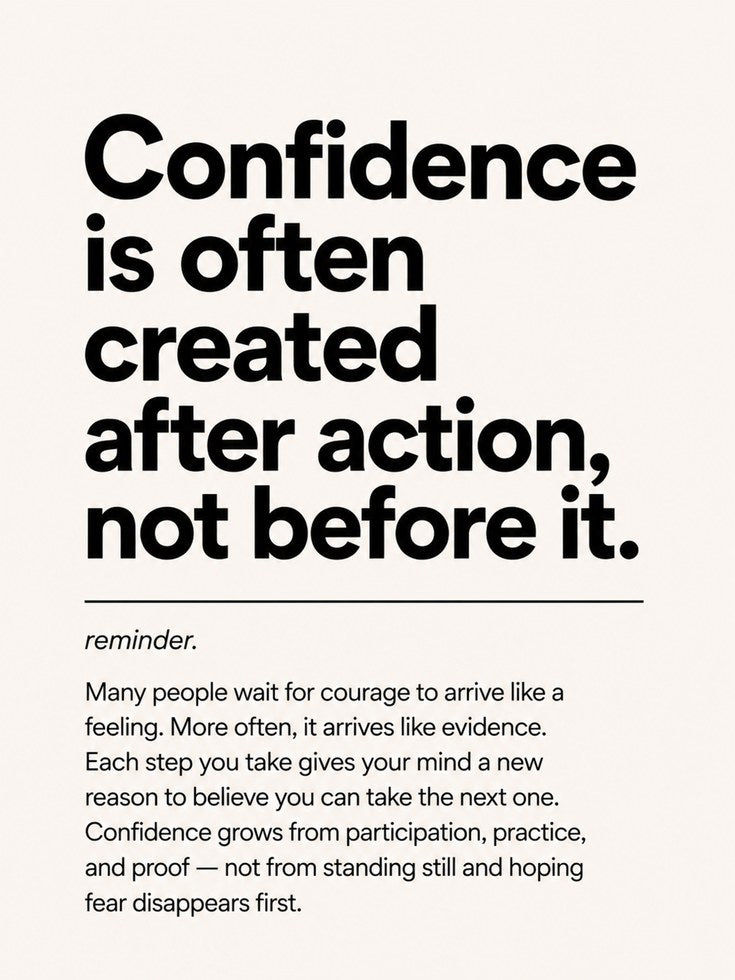Confidence Typography Print - artwork on paper