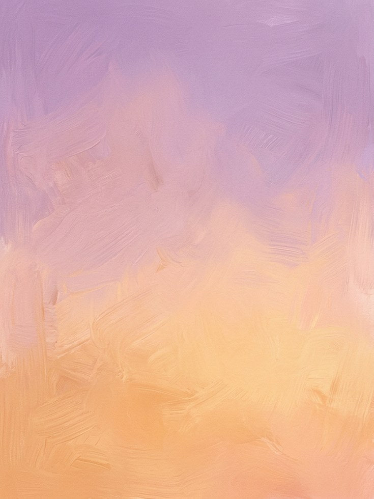 Pastel Gradient Abstract Print — Soft Purple Peach Ombre - artwork on paper