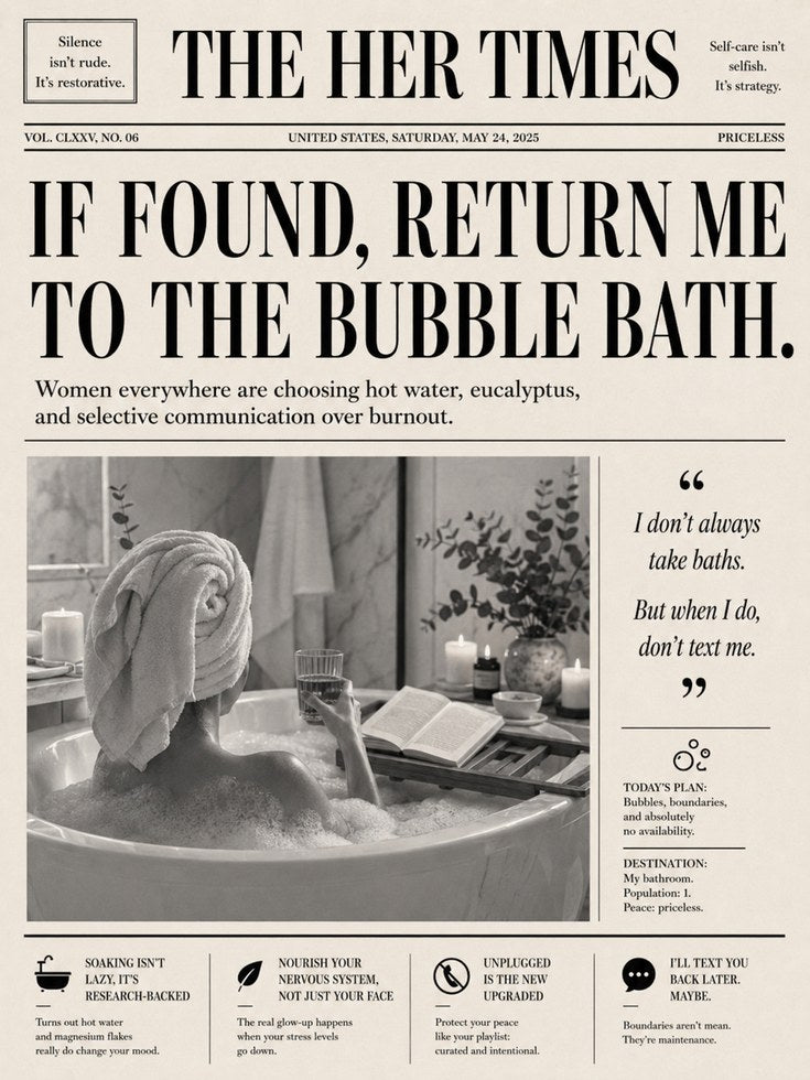 Vintage Newspaper Bathroom Print - artwork on paper