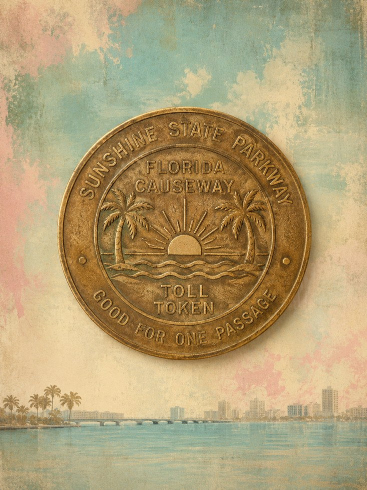 Florida Travel Poster - artwork on paper