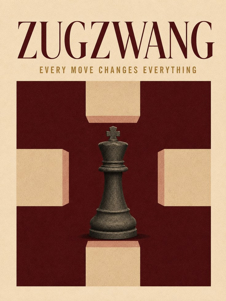 Chess Wall Art – Zugzwang Print - artwork on paper