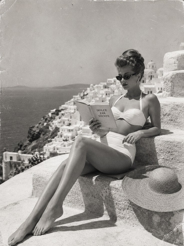 Greek Island Wall Art - artwork on paper