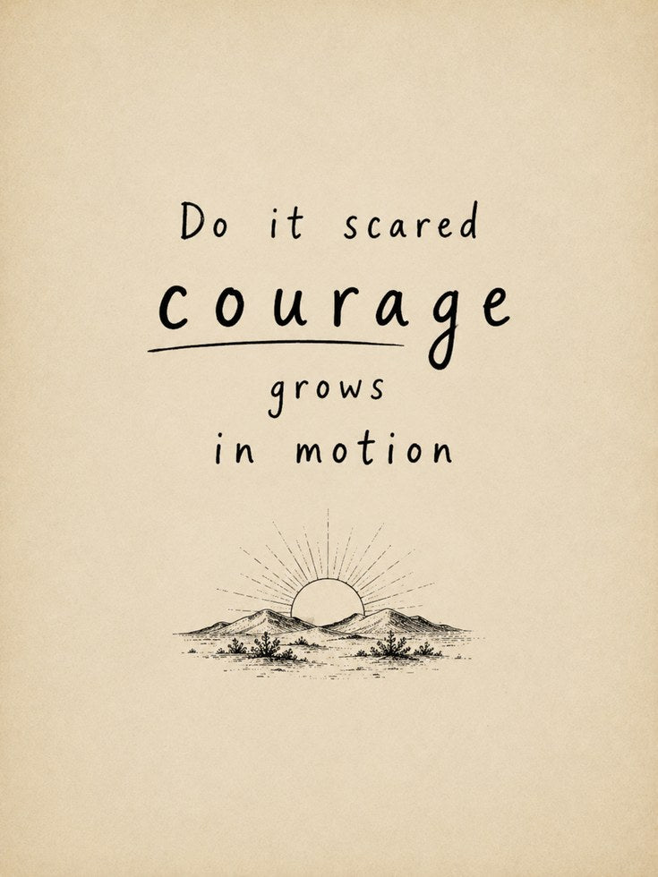 Motivational Quote Print - artwork on paper