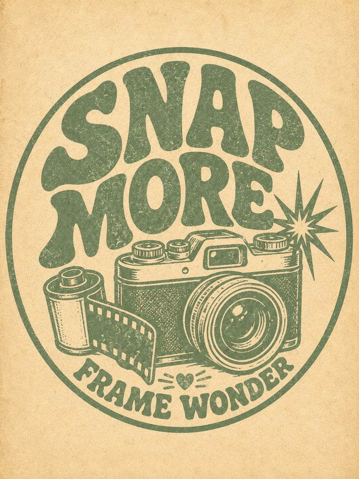 Photography Wall Art: Vintage Camera Illustration - artwork on paper