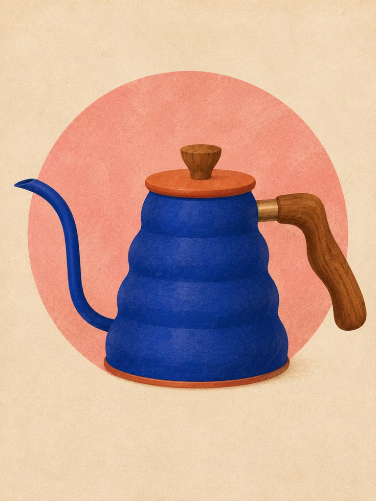 Kitchen Wall Art – Coffee Pot Print - artwork on paper