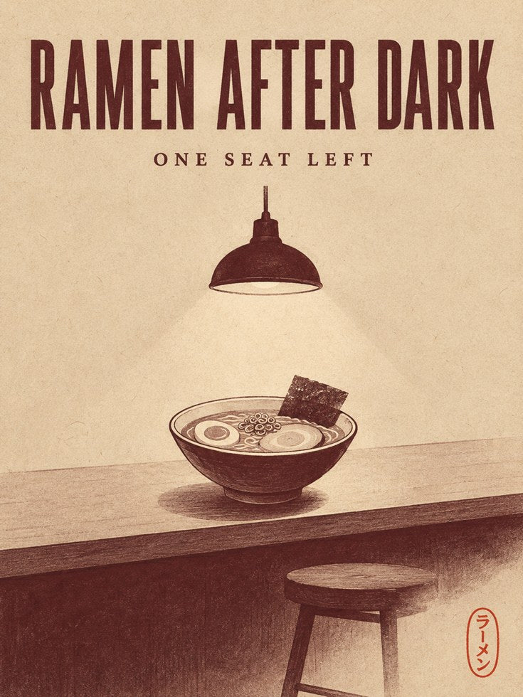 Ramen Wall Art – Japanese Restaurant Poster - artwork on paper