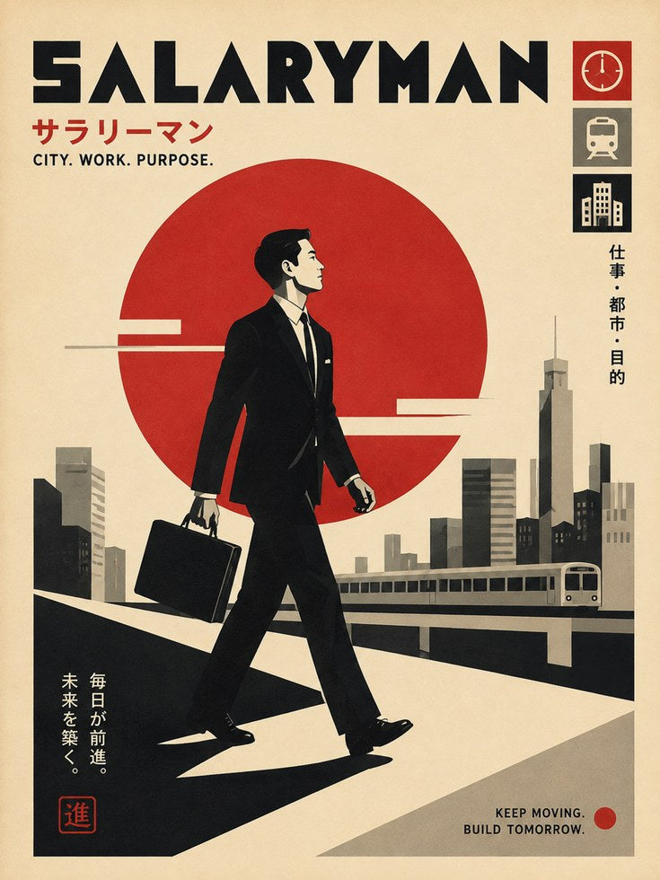 Japanese Travel Poster – Vintage Tokyo Print - artwork on paper