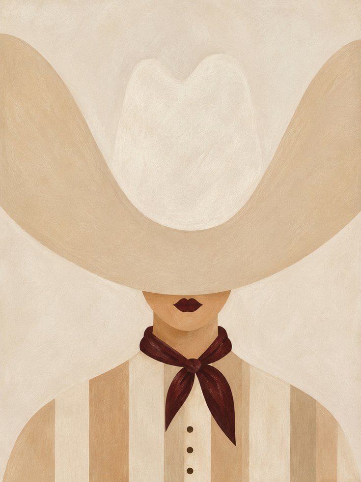 Minimalist Woman Portrait - artwork on paper