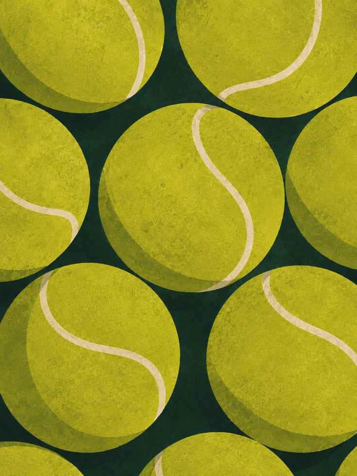 Tennis Ball Wall Art – Sports Print - artwork on paper