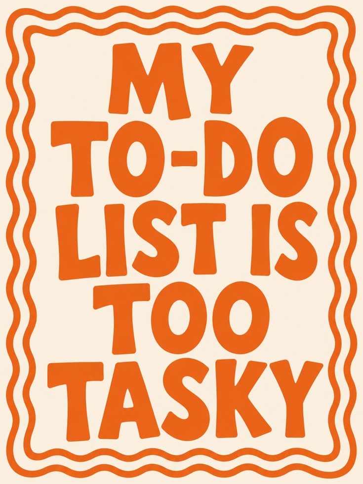 Typography Wall Art: Funny Motivational Quote - artwork on paper
