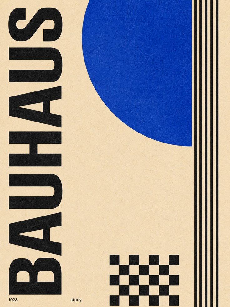 Bauhaus Art Print – Geometric Modernism - artwork on paper