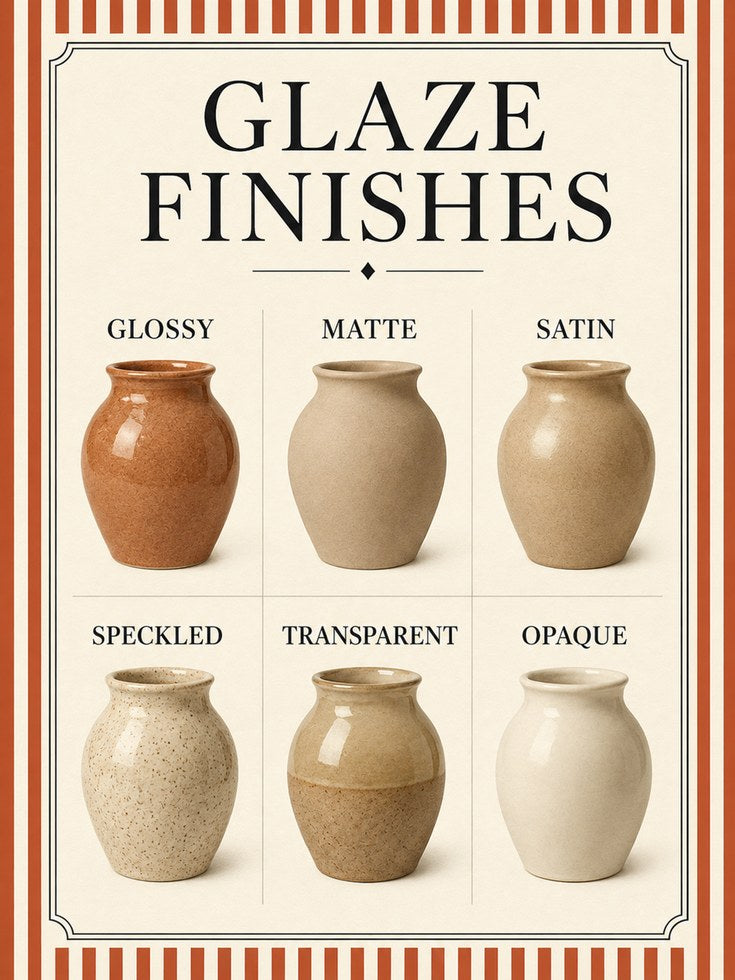 Pottery Wall Art – Ceramic Glaze Finishes Print - artwork on paper
