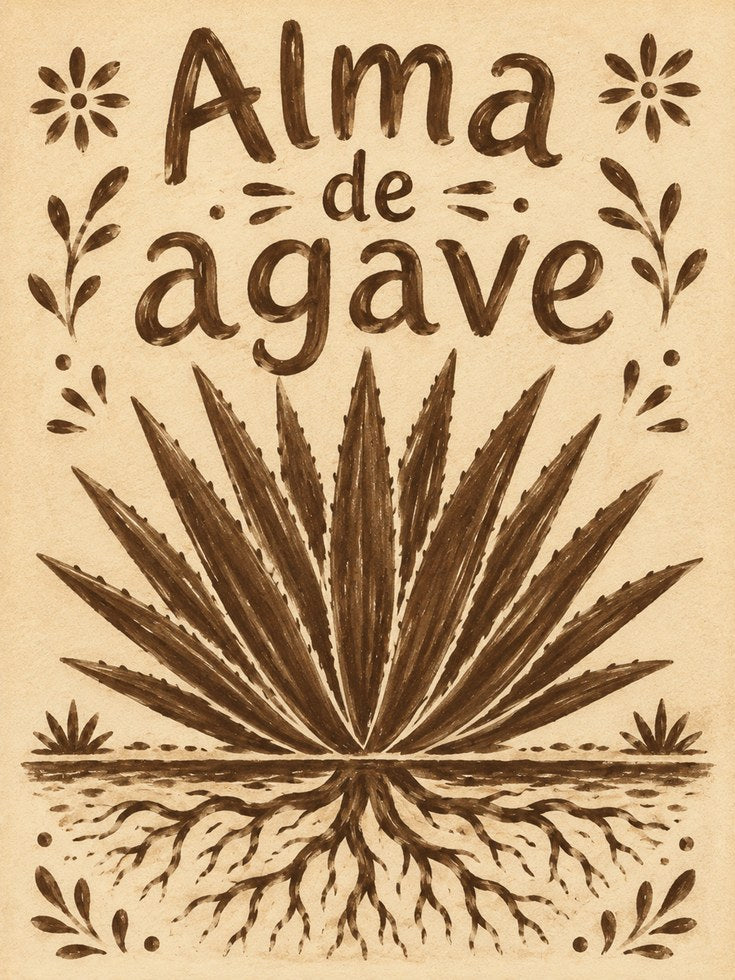 Alma de Agave Wall Art: Vintage Botanical Illustration Print - artwork on paper