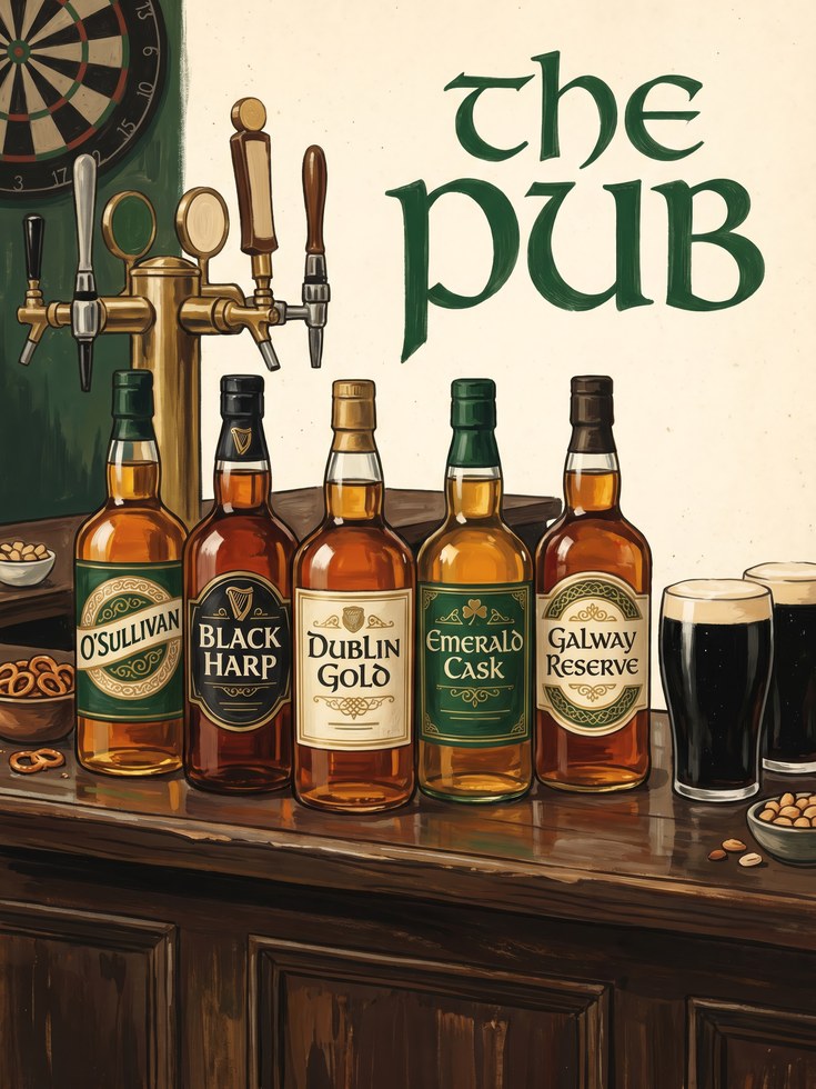 Irish Pub Print - artwork on paper