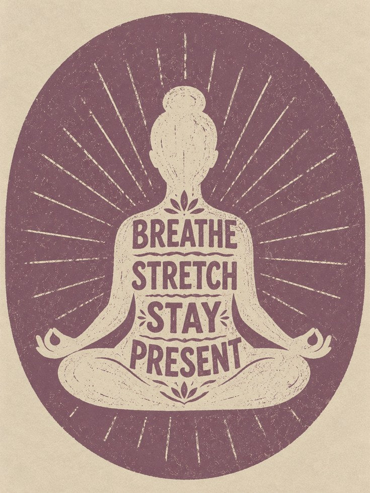 Yoga Meditation Wall Art: Calm Lotus Pose - artwork on paper