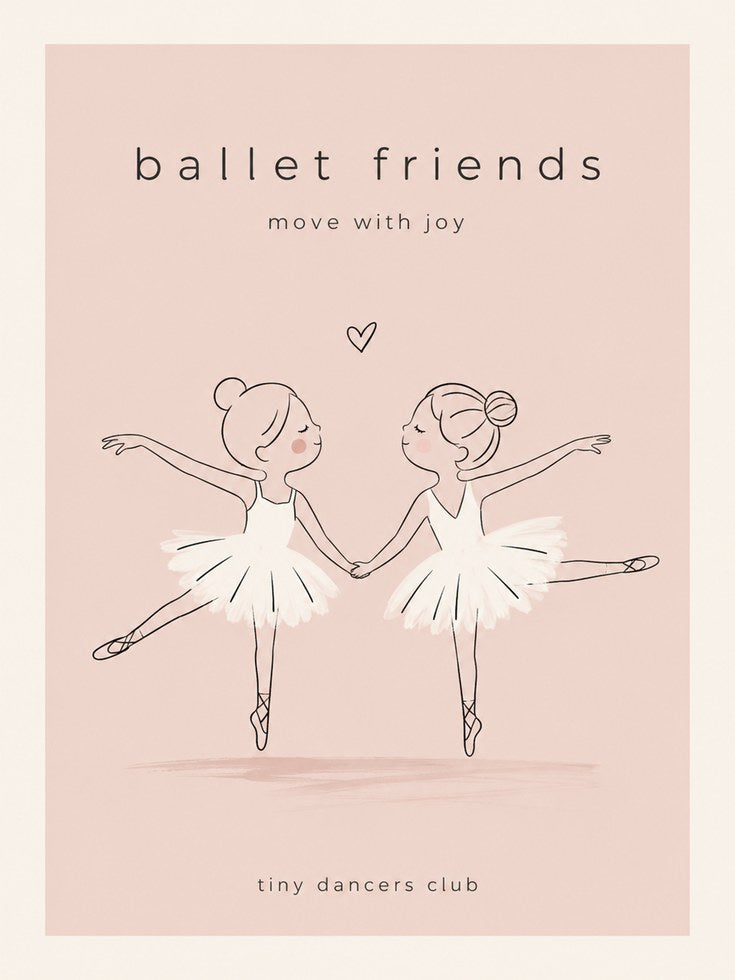 Ballet Nursery Print – Girls Room Wall Art - artwork on paper
