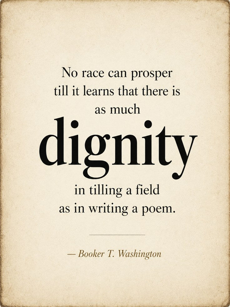 Dignity Quote Print - artwork on paper