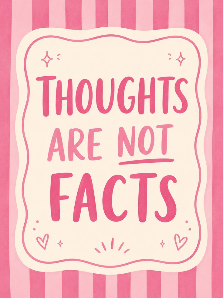 Mental Health Print – Bold Typography Poster - artwork on paper
