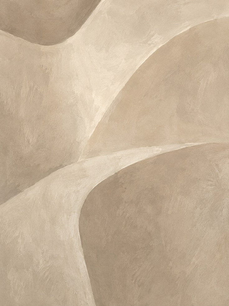 Neutral Abstract Wall Art - artwork on paper