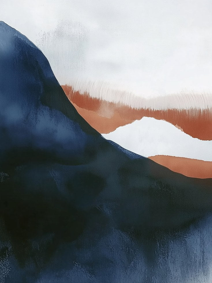 Abstract Landscape Print - artwork on paper