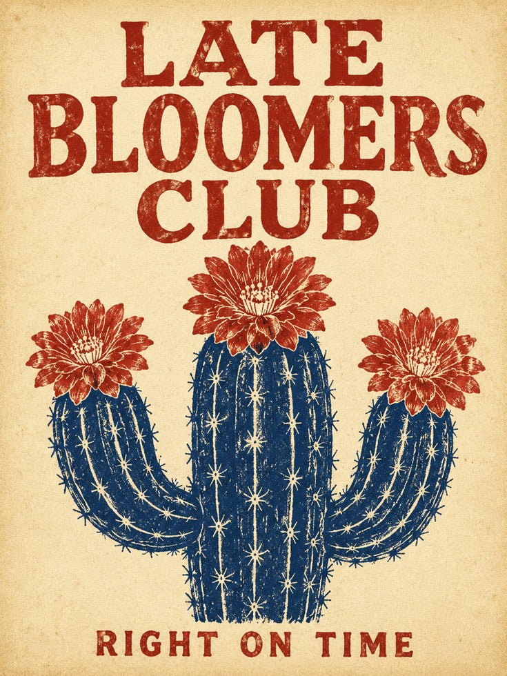 Cactus Typography Print - artwork on paper