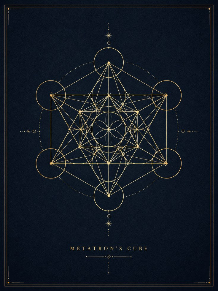 Metatron's Cube Art Print - artwork on paper