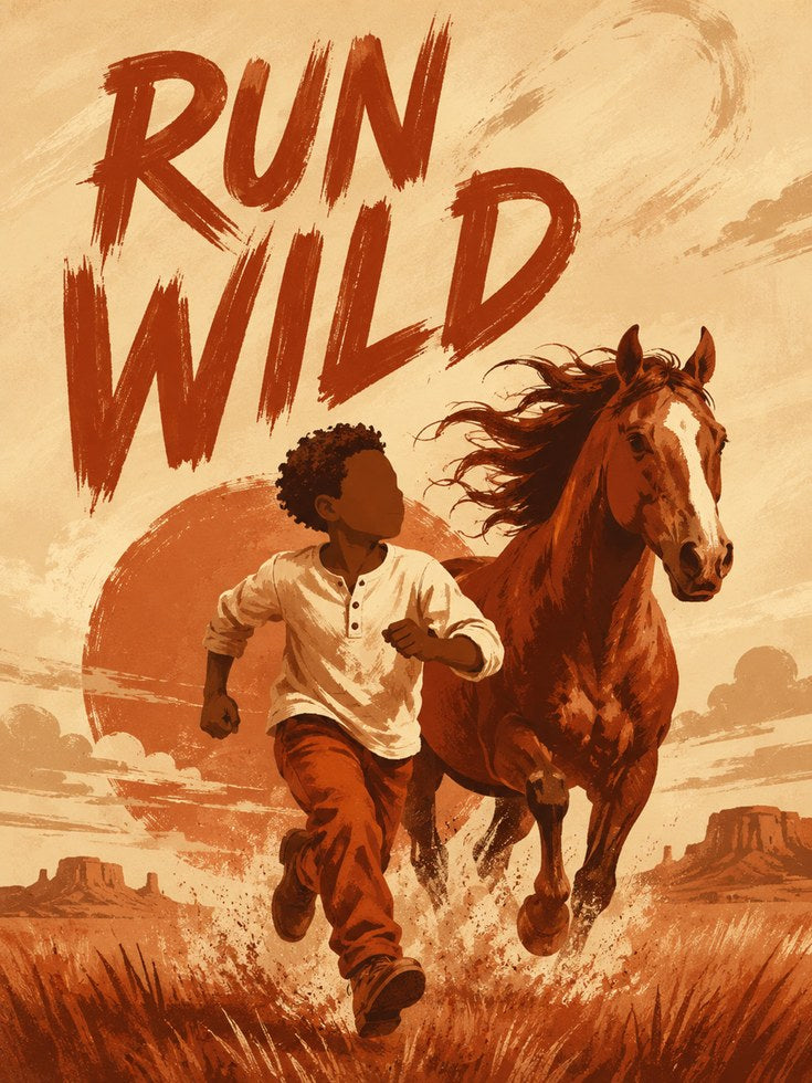 Horse Wall Art – Adventure Typography Print - artwork on paper