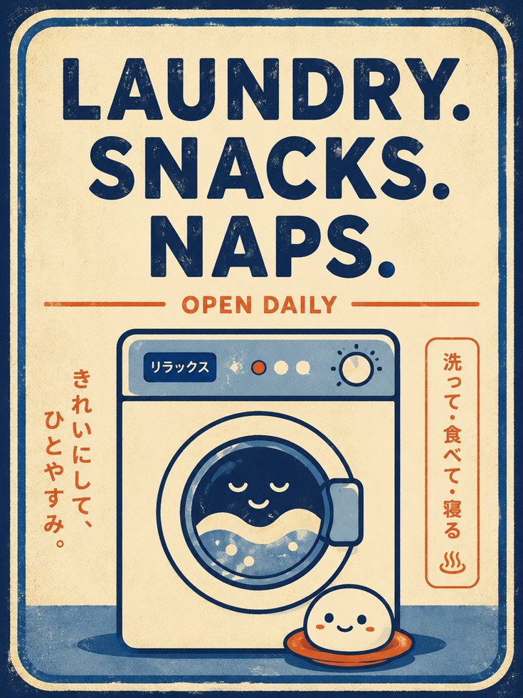 Retro Laundry Room Wall Art - artwork on paper